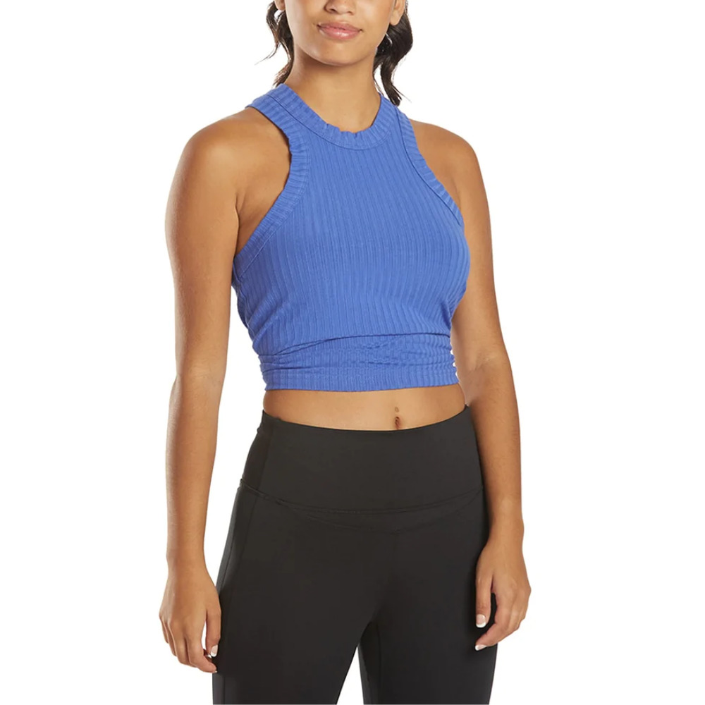 NEW Free People Movement Blissed Out Ribbed Tank Size XS African Violet Blue - Picture 4 of 12